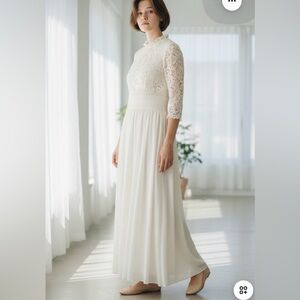 Dainty Jewells Exquisite English Chiffon/ Lace Maxi Dress